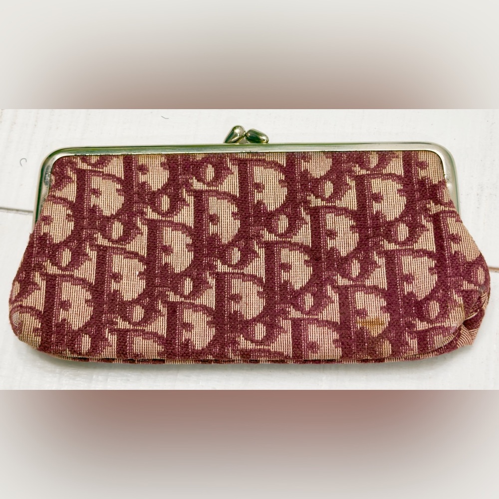 Dior Trotter Kisslock Coin Purse Wallet - Picture 9 of 10